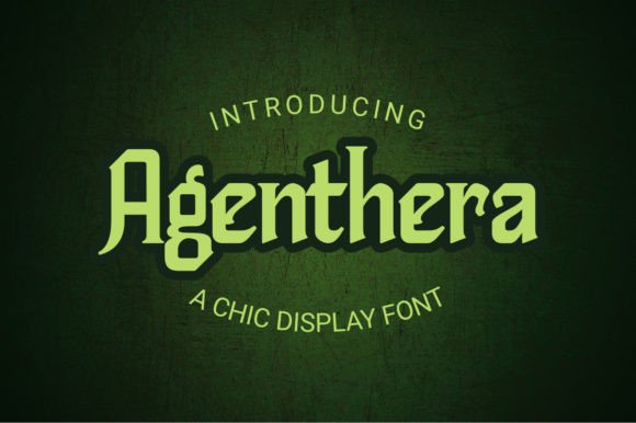 Agenthera: A Display Font with a Digital Edge