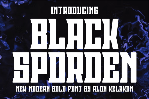 Black Sporden: An Editorial Font for Impactful Headings