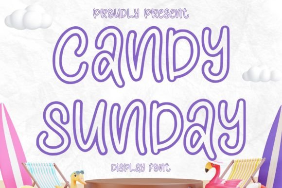 Candy Sunday: A Bold Craft Font for Powerful Product Designs