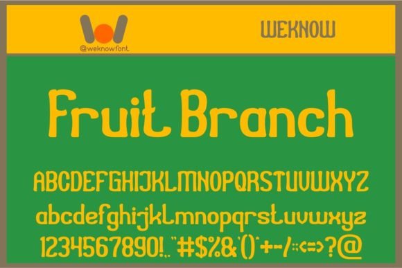 Fruit Branch: A Font Designed for Joyful Campaigns