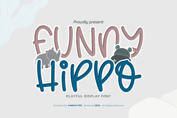 Funny Hippo: A Playful Display Font for Web Design