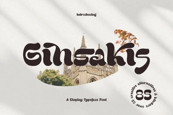 Ginsakis: A Bold Font for Beautiful Handmade Products