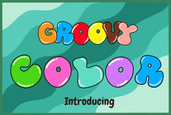 Groovy Color: A Playful Font for Modern Digital Design