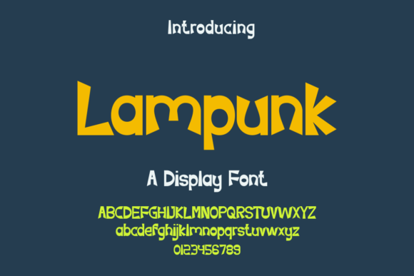 Lampunk: A Display Font Built for Bold Impression