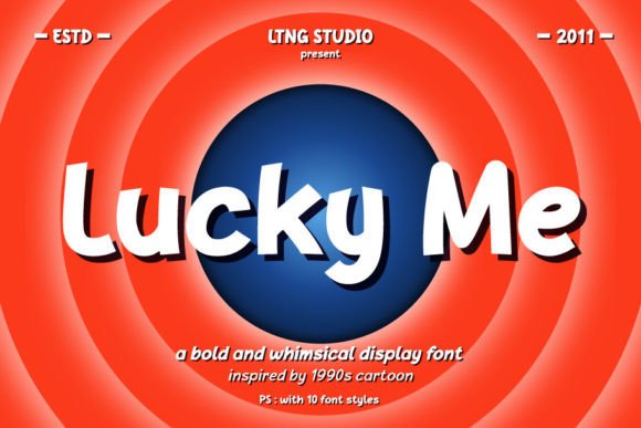 Lucky Me: Your Campaign's Playful Display Typeface