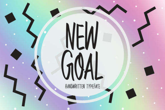 New Goal Font: The Handwritten Spark for Your Campaign Visuals