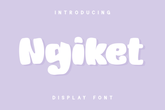 Ngiket: A Chunky Display Font for Editorial Mood and Identity