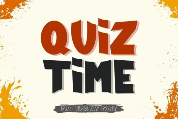 Quiz Time: A Bold Display Font for Editorial Impact