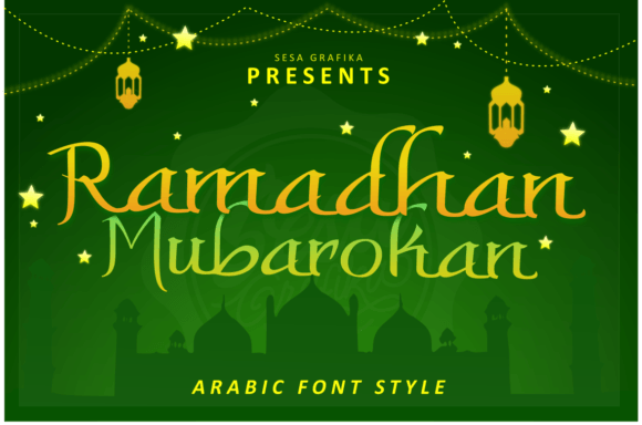 Ramadhan Mubarokan: A Font for Handmade Magic