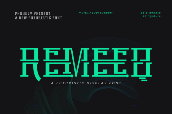 Remeeq: A Futuristic Craft Font for Modern Makers