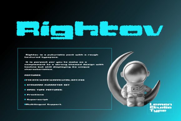 Rightov: A Bold Display Font for Editorial Design