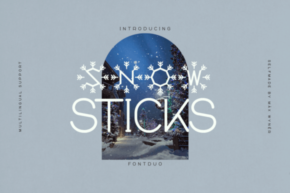 Snow Sticks: A Font That Stands Out, Not Just Stands Up