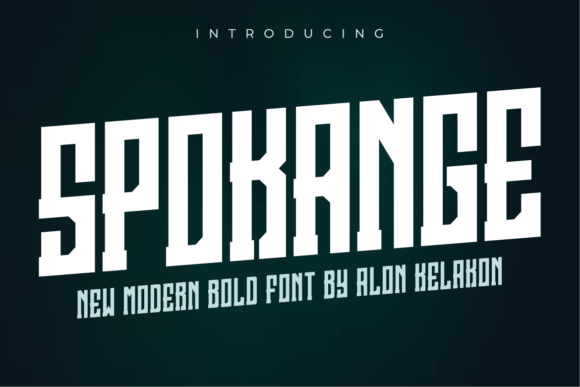 Spokange: The Stylish Display Font for Business Branding