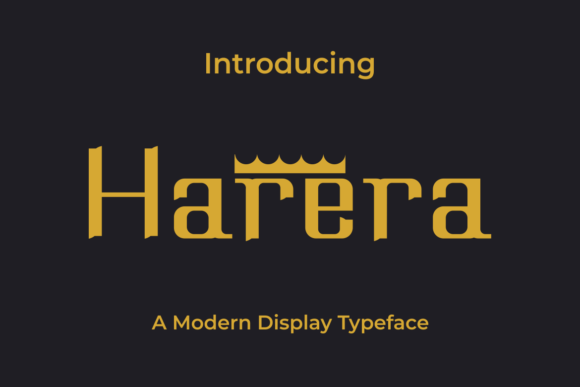 The Editorial Mood of Harera, a Modern Display Font