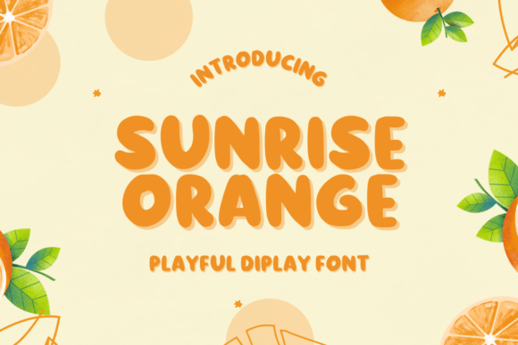 The Sunrise Orange Font in Editorial Design