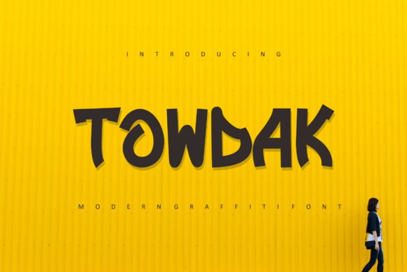 Towdak: A Modern Display Font for Editorial Personality