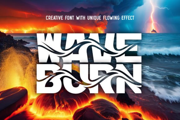 Wave Burn: The Modern Display Font for Digital Impact